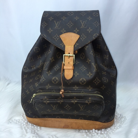 Louis Vuitton Handbags - Auth Louis Vuitton Montsouris GM Backpack Monogram